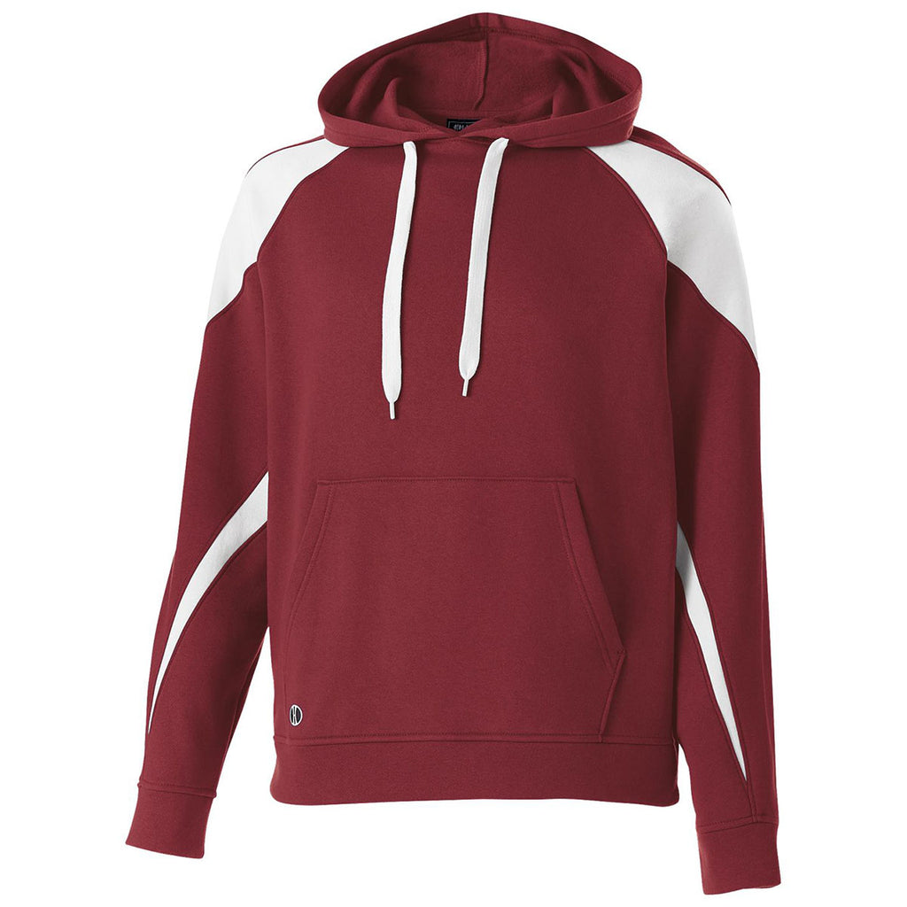 Holloway Men's Cardinal/White Prospect Hoodie