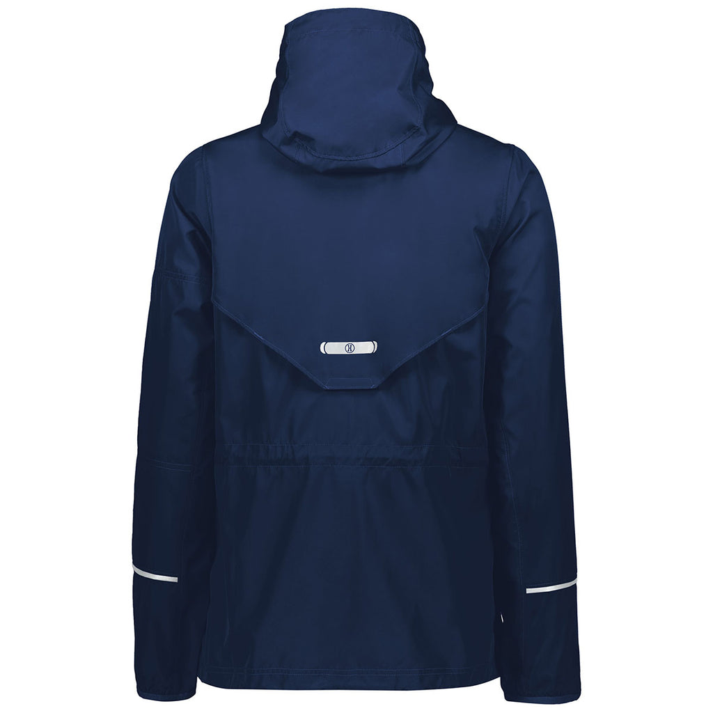 Holloway Women's Navy Packable Full Zip Jacket