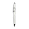 Zebra Crystal White Metallic Filare Retractable Ballpoint