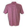 Vantage Men's Deep Maroon/Grey Melange Pro Tonal Micro-Stripe Polo