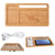 HIT Natural Bamboo Wireless Charging Pad Desktop Organizer