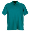 Vansport Men's Teal Omega Solid Mesh Tech Polo