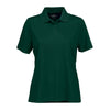 Vansport Women's Dark Forest Omega Solid Mesh Tech Polo