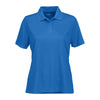 Vansport Women's Royal Omega Solid Mesh Tech Polo