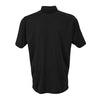 Vantage Men's Black Micro-Waffle Mesh Polo