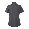 Vantage Women's Dark Grey Micro-Waffle Mesh Polo