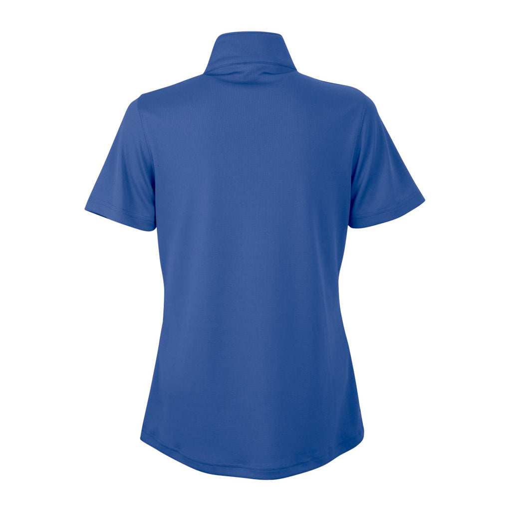 Vantage Women's Royal Micro-Waffle Mesh Polo