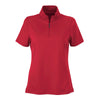 Vantage Women's Sport Red Micro-Waffle Mesh Polo