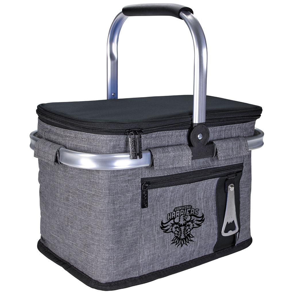 Koozie Black Collapsible Picnic Basket