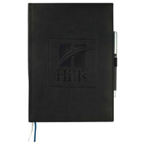 JournalBooks Black Vicenza Large Bound Notebook (pen not included)