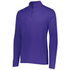 Augusta Sportswear Men's Purple Attain Quarter-Zip Pullover