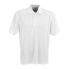 Vantage Men's White Textured Stripe Polo