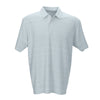 Vansport Men's Silver Strata Textured Polo