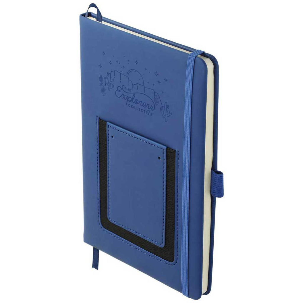 JournalBooks Navy 5.5" x 8.5" Vienna Phone Pocket Bound Notebook