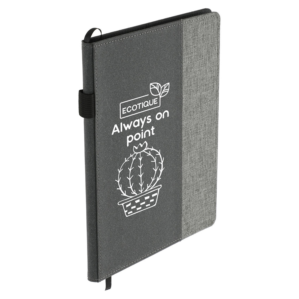 JournalBooks Grey 7" x 10" Reclaim RPET Refillable Notebook