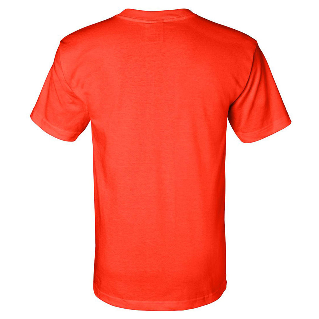 Bayside Men's Bright Orange Union-Made Short Sleeve T-Shirt