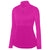 Augusta Women's Power Pink Shadow Tonal Heather Quarter Zip Pullover