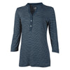 Charles River Women's Navy/white Stripe Windsor Henley