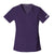 Cherokee Women's Eggplant Flexibles V-Neck Knit Panel Top