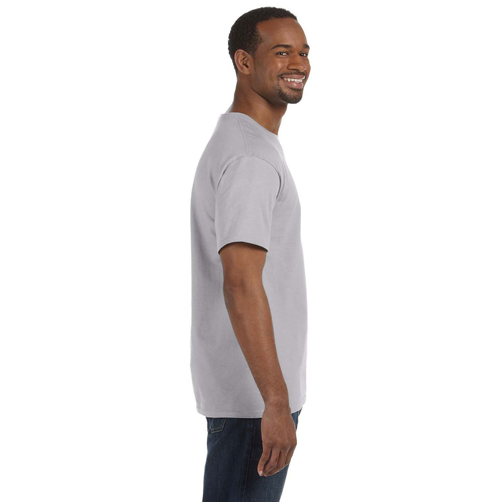 Jerzees Men's Silver 5.6 Oz Dri-Power Active T-Shirt