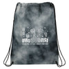 Leed's Black Tie Dyed Drawstring Bag