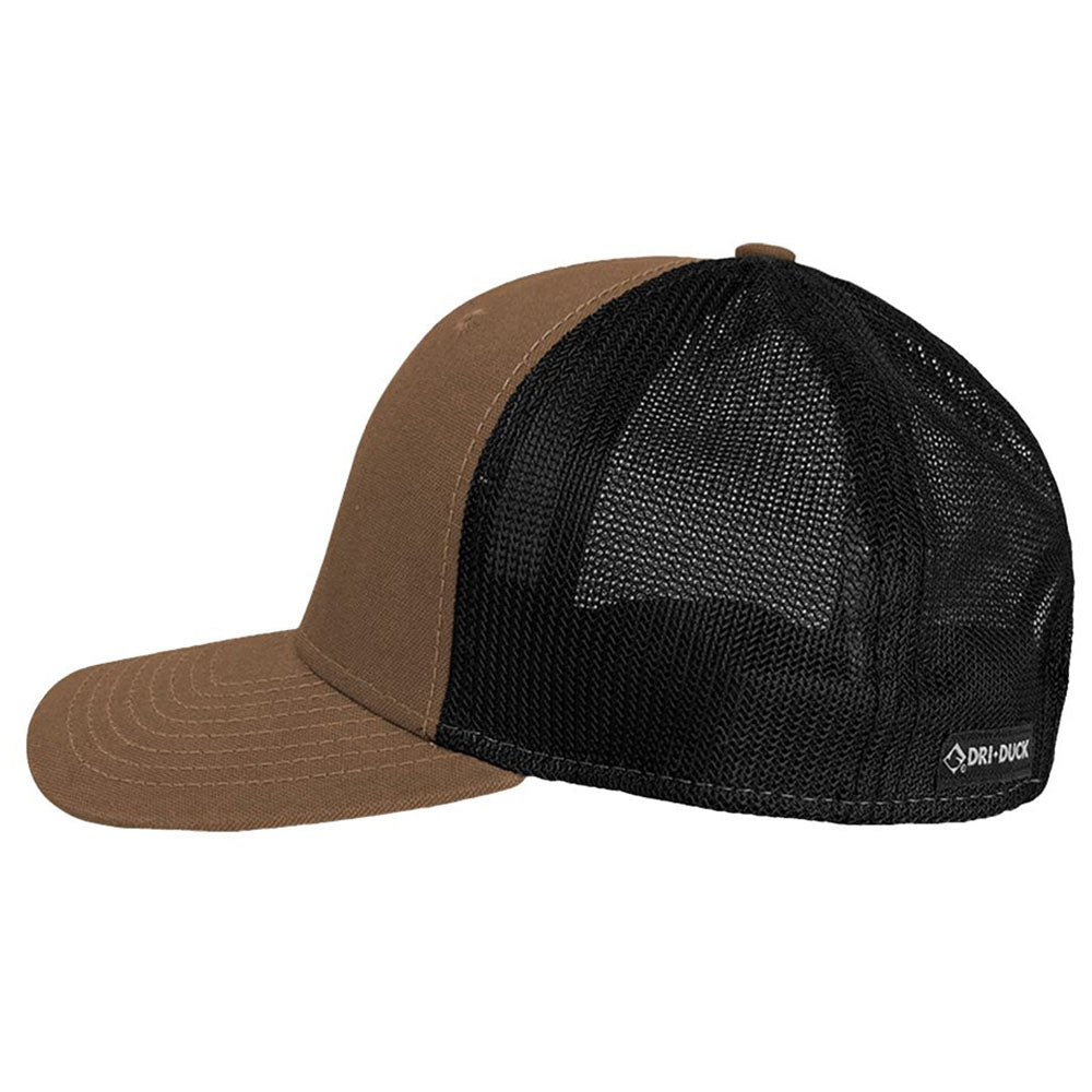 Dri Duck Field Khaki/Black Hudson Flex Cap