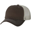 Sportsman Brown/Stone Contrast Stitch Mesh Cap