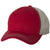 Sportsman Red/Stone Contrast Stitch Mesh Cap