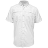 BAW Men's White Short Sleeve Fishing Shirt