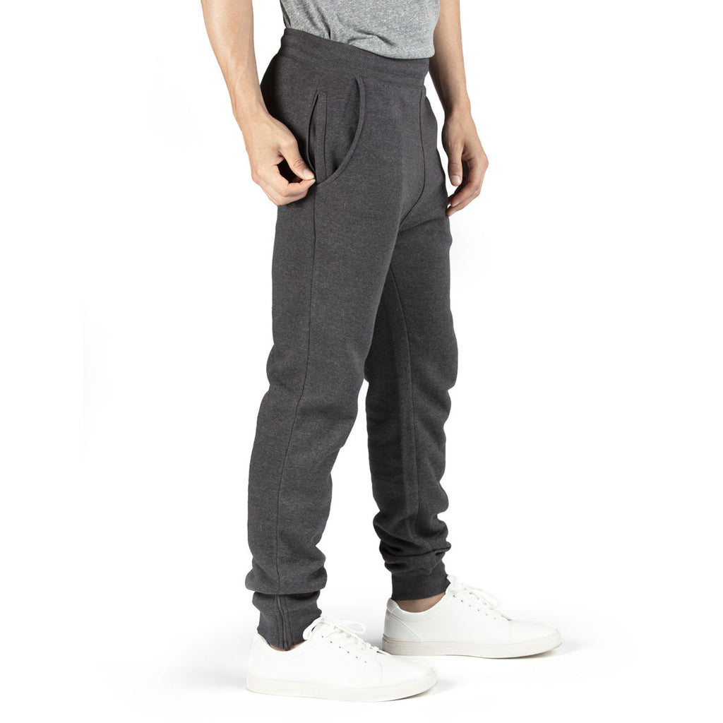 Threadfast Unisex Charcoal Heather Ultimate Fleece Jogger Pant