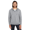 Threadfast Apparel Unisex Charcoal Heather Triblend French Terry Full-Zip