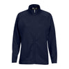 Vantage Women's Navy Brushed Back Micro-Fleece Full-Zip Jacket