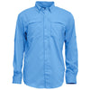 BAW Men's Sky Blue Long Sleve Fishing Shirt