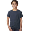 Next Level Boy's Midnight Navy CVC Crew Tee