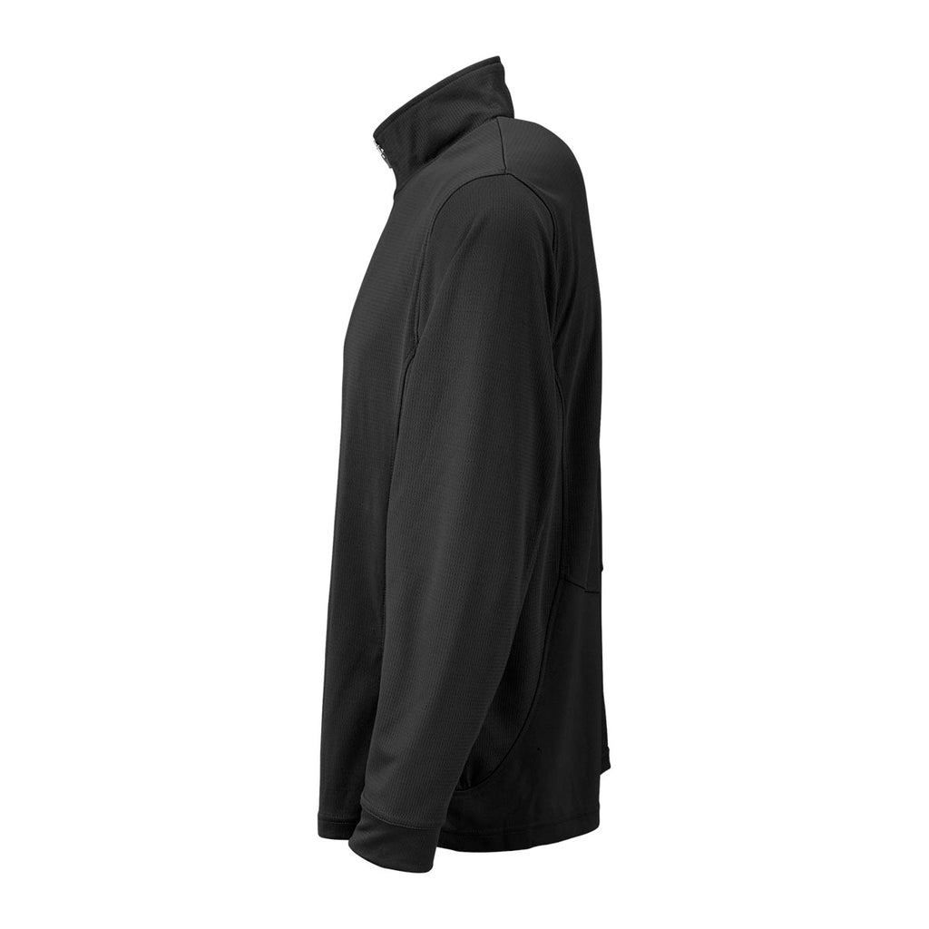 Vantage Men's Black Mesh 1/4-Zip Tech Pullover