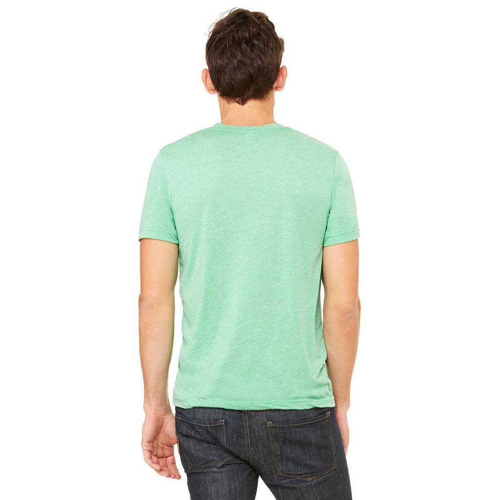 Bella + Canvas Unisex Green Triblend Short-Sleeve T-Shirt