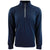 Vantage Men's True Navy Grid Quarter Zip Pullover