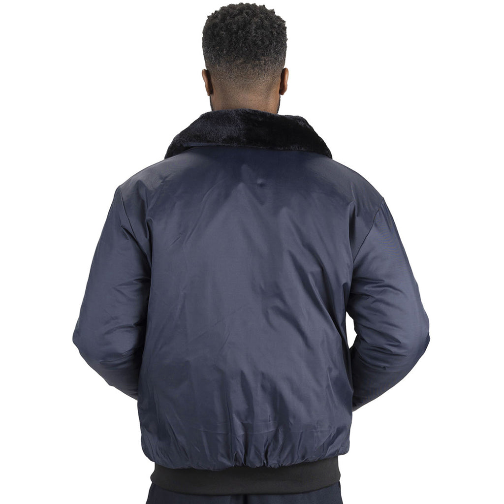 Edwards Men's Vulcan Navy Security Bomber Jacket