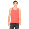 Bella + Canvas Unisex Red Triblend Jersey Tank