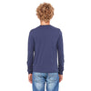 Bella + Canvas Youth Navy Jersey Long-Sleeve T-Shirt