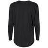 LAT Women's Black Fine Jersey Long Sleeve Tee