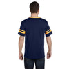 Augusta Sportswear Men's Navy/Gold Sleeve Stripe Jersey