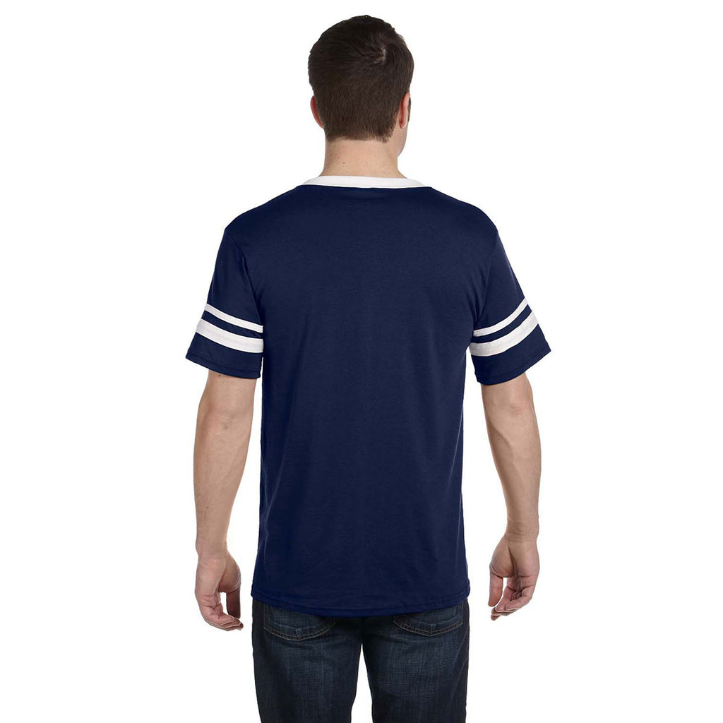 Augusta Sportswear Men's Navy/White Sleeve Stripe Jersey