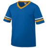 Augusta Sportswear Men's Royal/Gold/White Sleeve Stripe Jersey