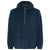 Burnside Men's Navy Polar Fleece Quarter-Zip Hooded Pullover