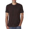 Next Level Men's Dark Chocolate Premium Fitted Short-Sleeve Crew