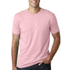 Next Level Men's Light Pink Premium Fitted Short-Sleeve Crew