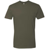 Next Level Men's Military Green Premium Fitted Short-Sleeve Crew