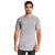 Next Level Men's Heather Grey Cotton Long Body Crew