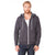 Bella + Canvas Unisex Dark Grey Full-Zip Hoodie